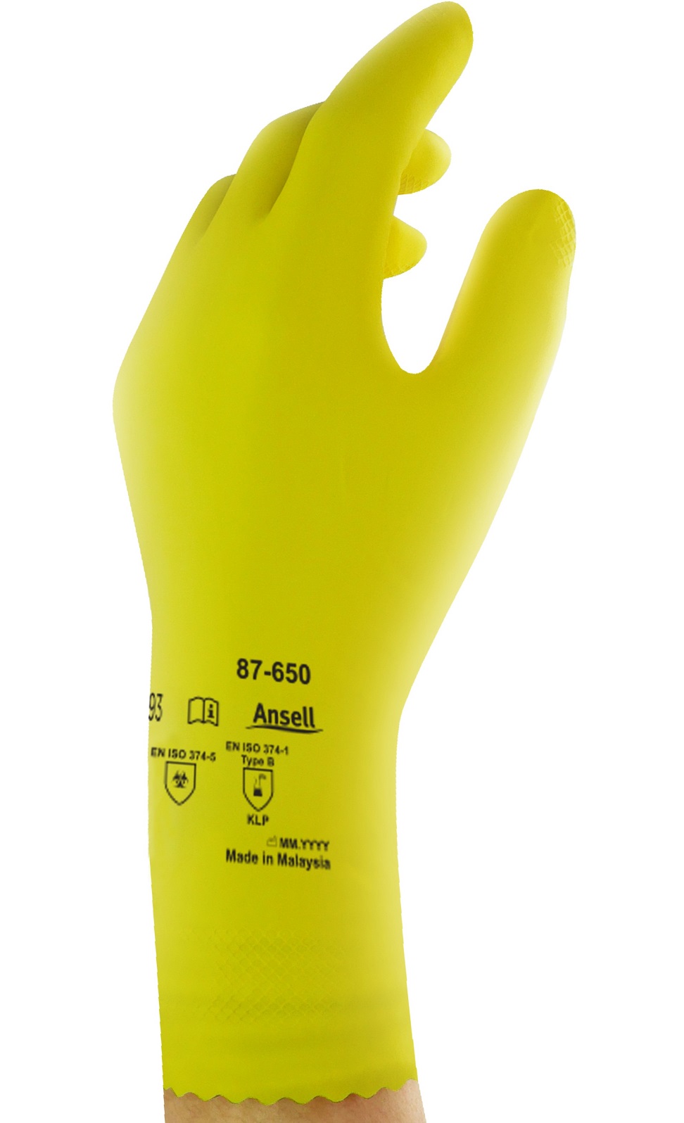 Ansell AlphaTec 87-650 Latex-Chemikalienschutzhandschuhe
