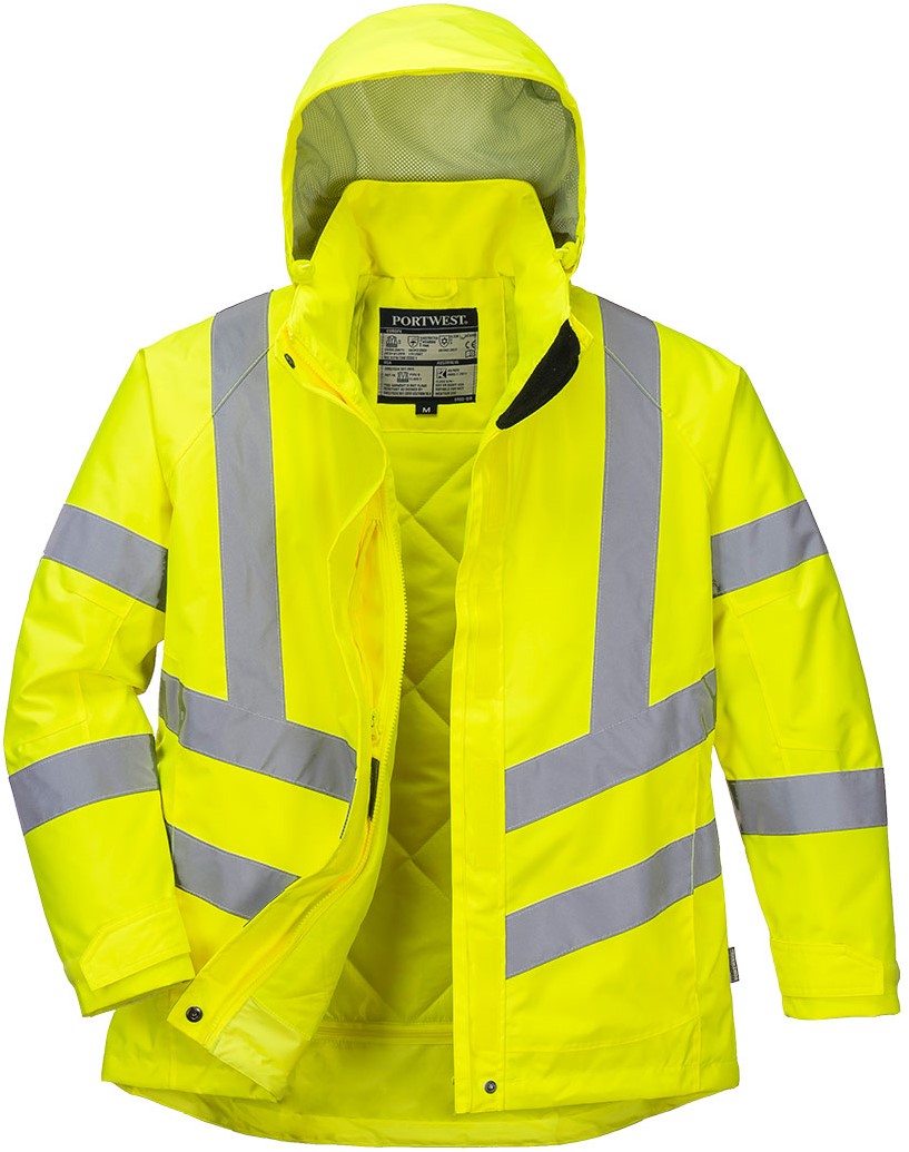 Portwest LW74 Damen Warnschutz Winterjacke