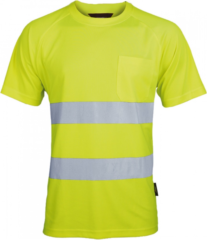 *Auslaufartikel* Vizwell VWT1AY Warnschutz-Coolpass-T-Shirt leuchtgelb