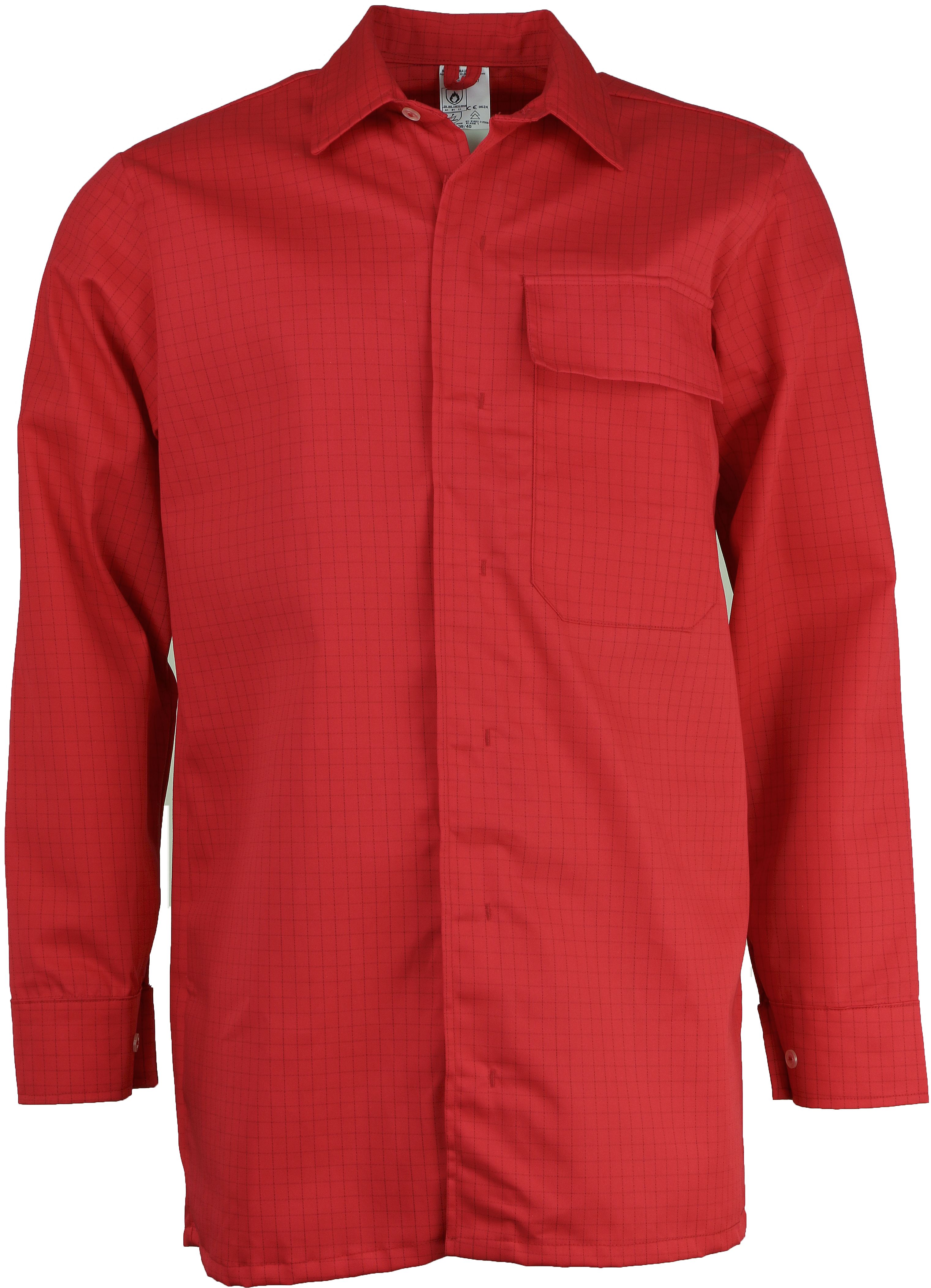 Asatex DAHE12N Flammschutzhemd rot