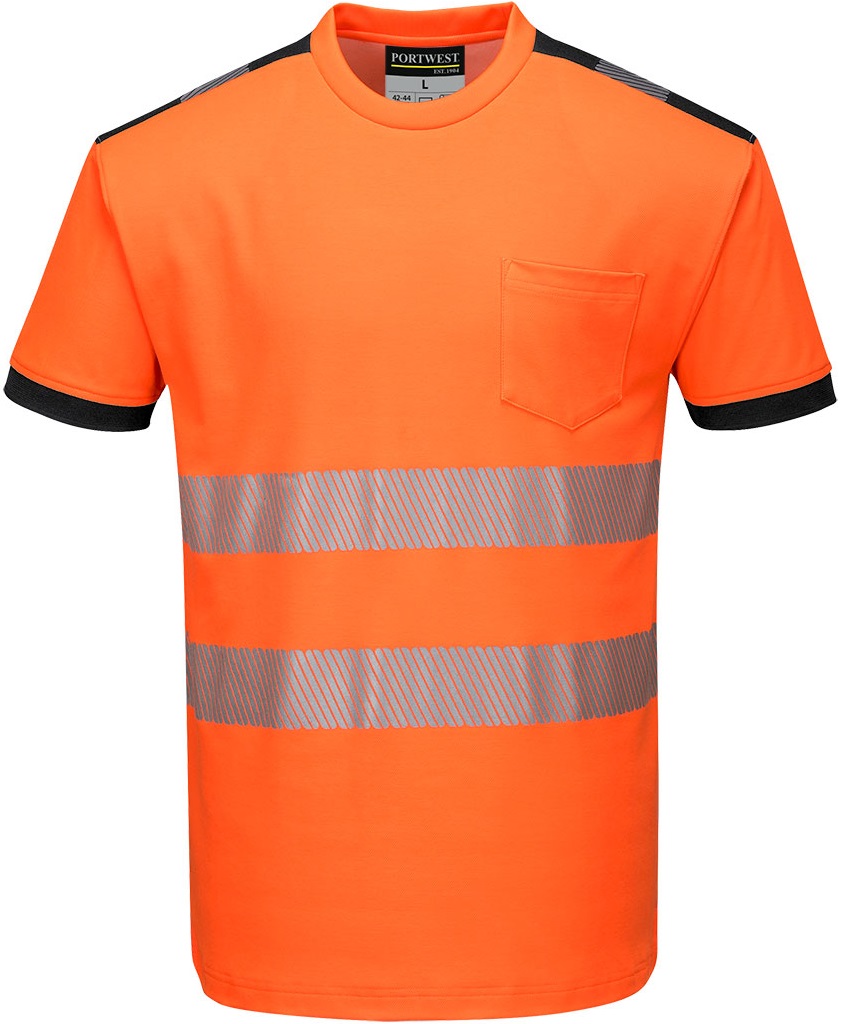 leuchtorange-schwarz
