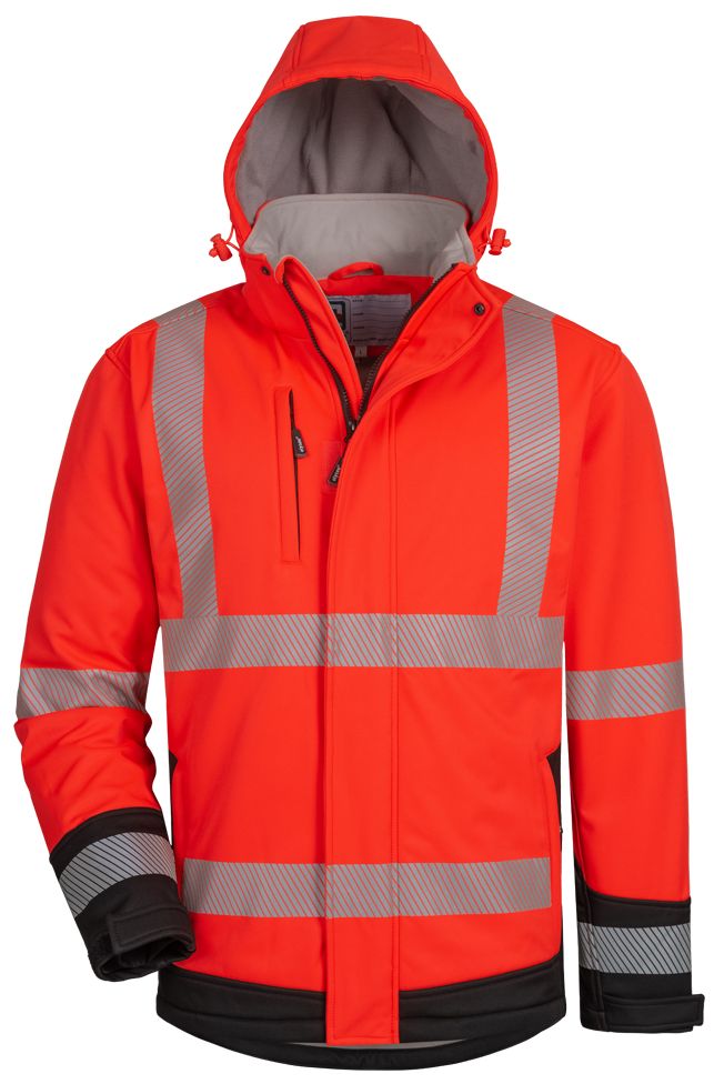 elysee KALEB 23435 Warnschutz-Softshelljacke leuchtrot