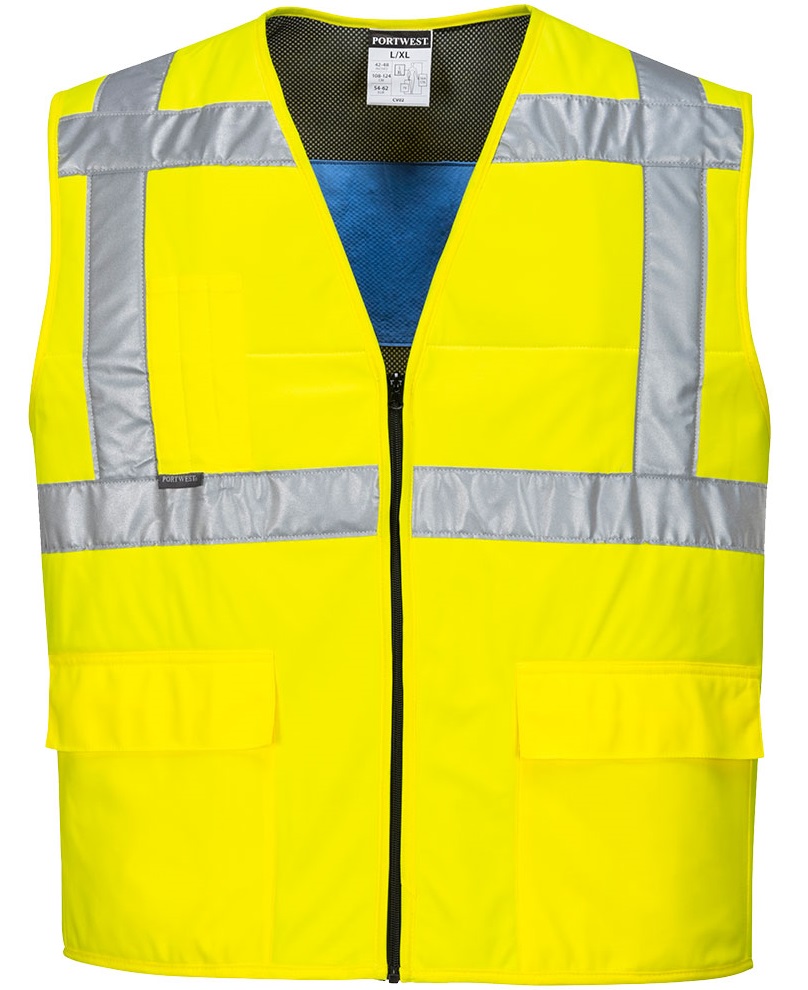 *SALE* Portwest CV02 Warnschutz-Kühlweste leuchtgelb