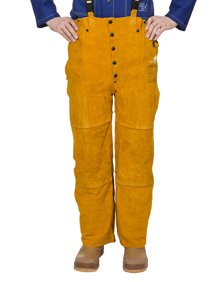 Weldas Golden Brown 44-2600 Schweißer-Bundhose aus Rindleder
