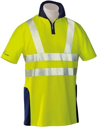 HB VISION BASIC Warnschutz-Poloshirt kurzarm 04025 80009 002