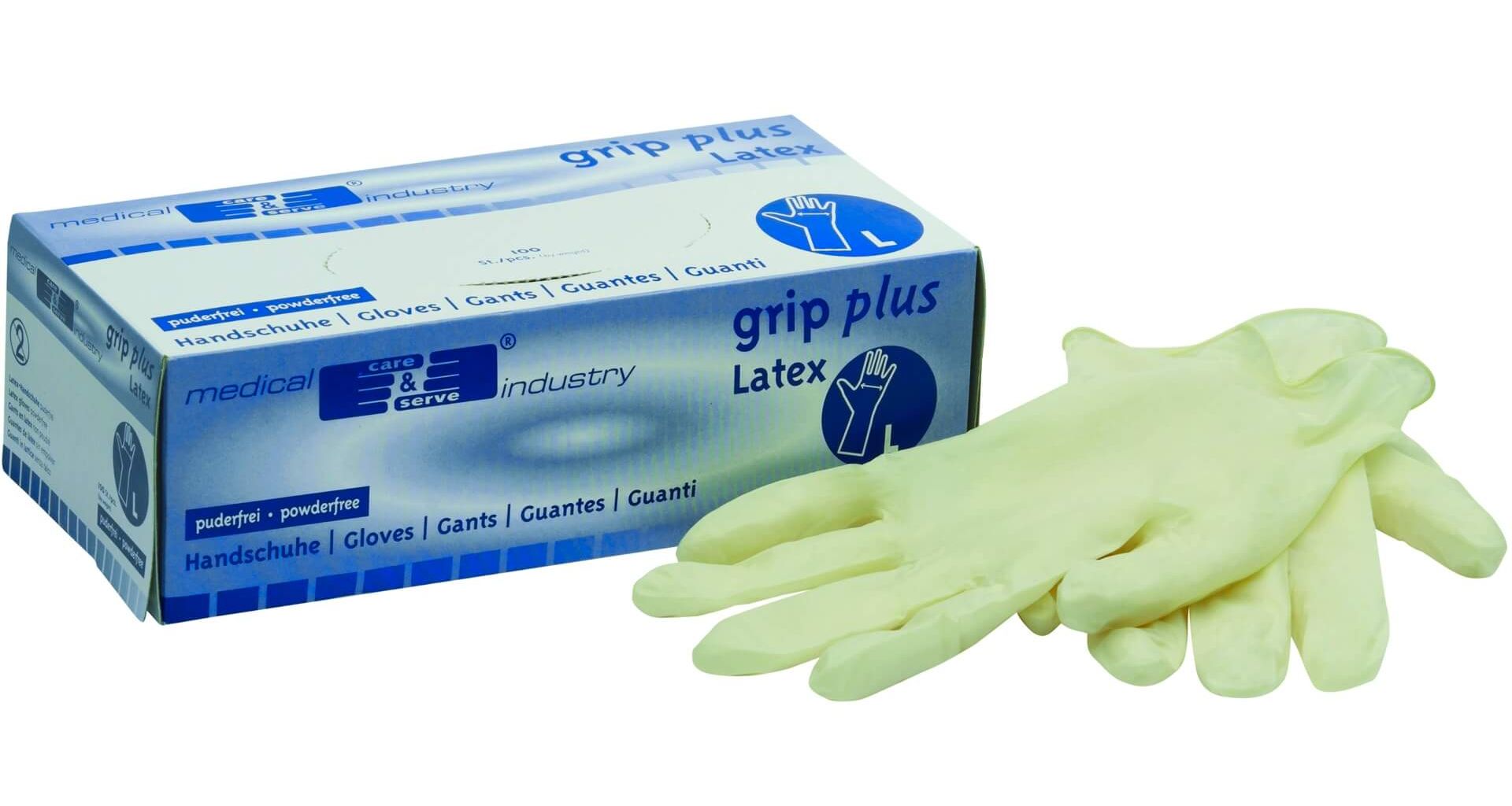 Asatex ELHU Latex-Einweghandschuhe ungepudert