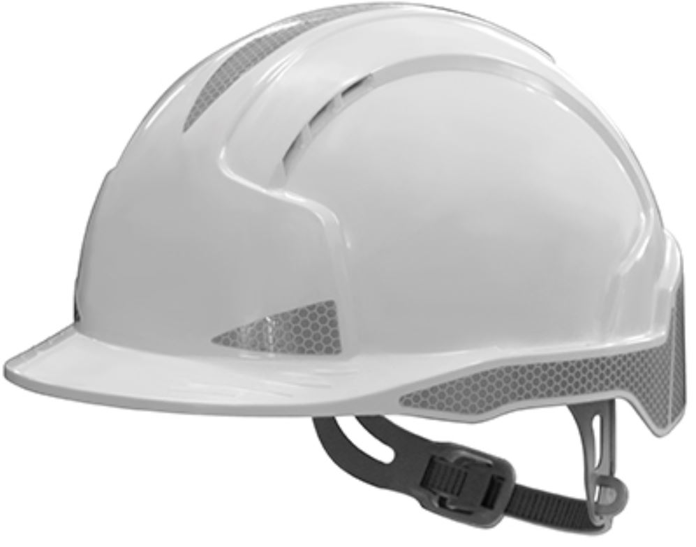 JSP AJB160 EVOLite CR2 Warnschutzhelm Gleitverschluss 1000V unbelüftet