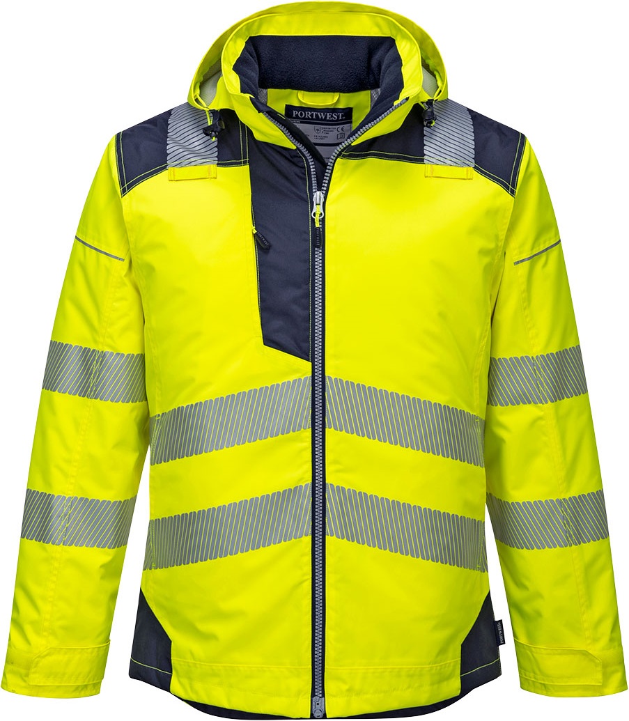 Portwest T400 PW3 Warnschutz-Regenjacke
