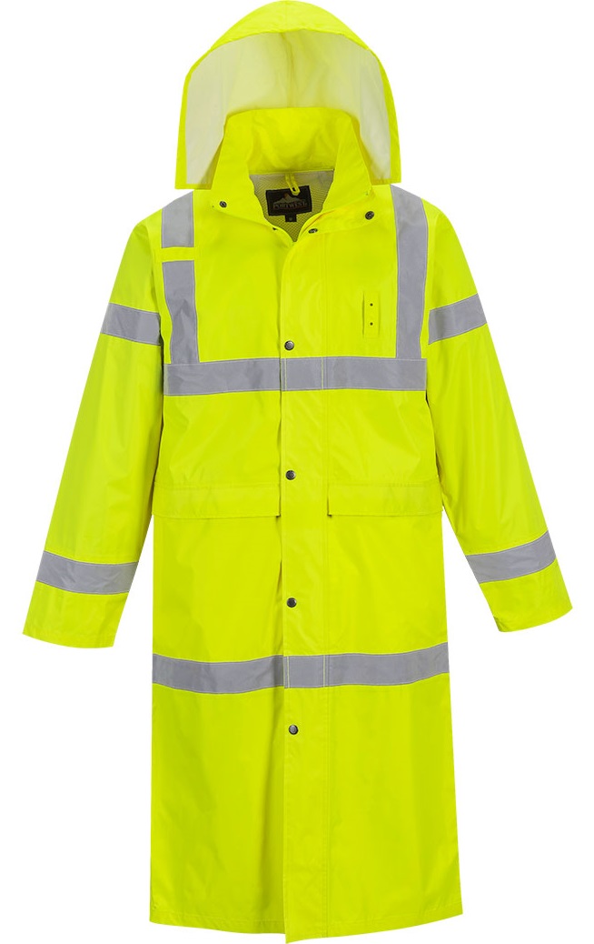 Portwest H445 Warnschutzregenmantel Länge 122cm