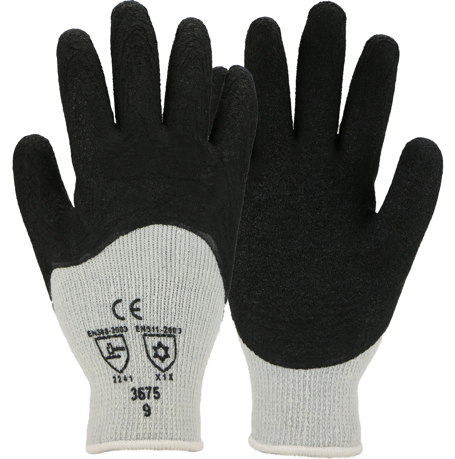 Asatex 3675 Latex-Winterhandschuhe 3/4 beschichtet