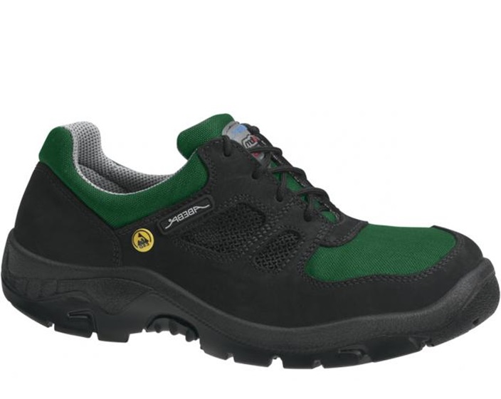 Abeba Halbschuhe schwarz-grün Anatom S1, SRC, ESD - 1122
