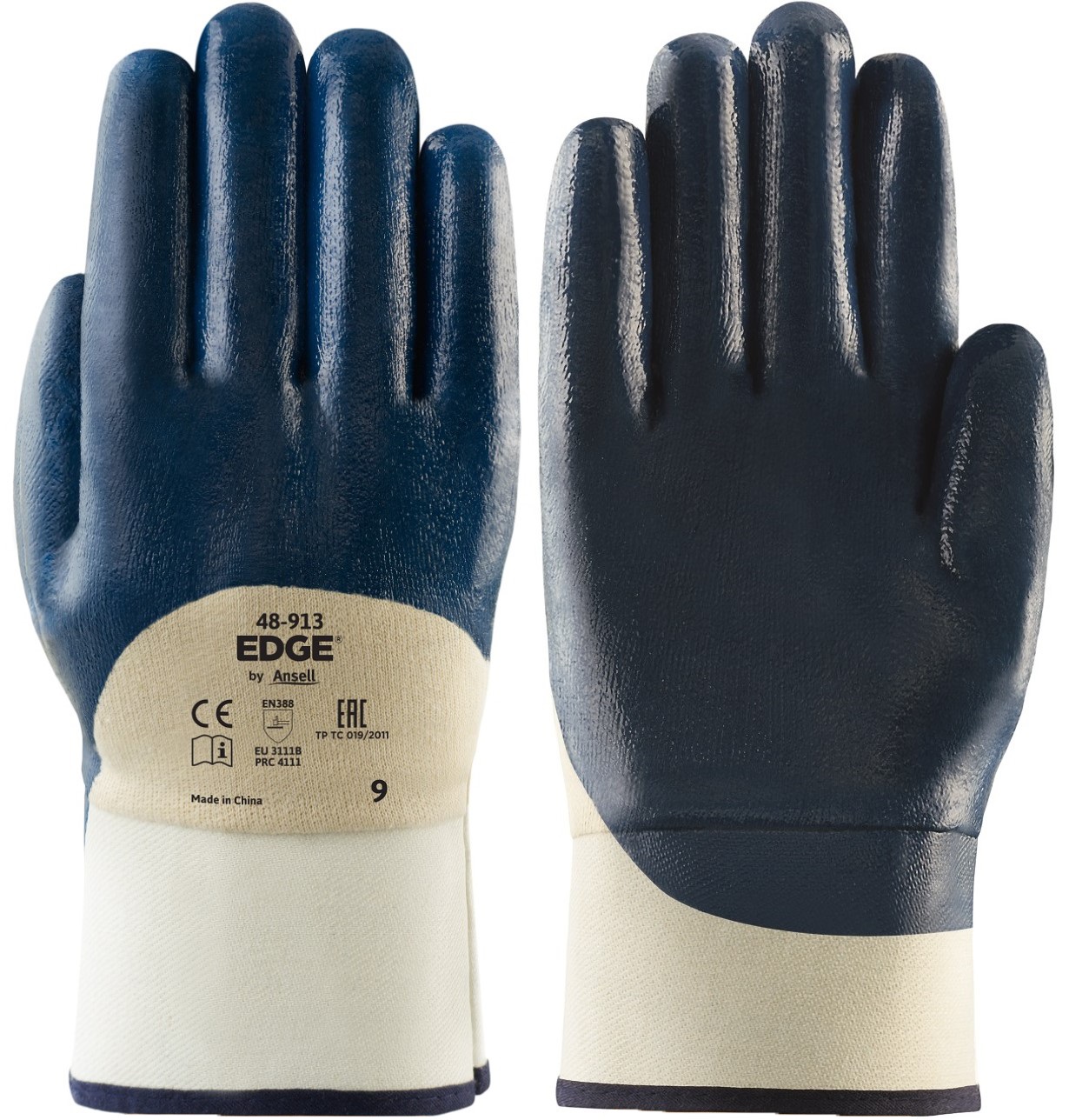 Ansell Edge 48-913 Nitril-Schutzhandschuhe Level B