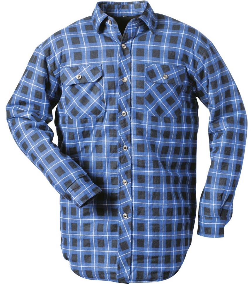 Craftland 1740 HINNOY Thermohemd blau-kariert