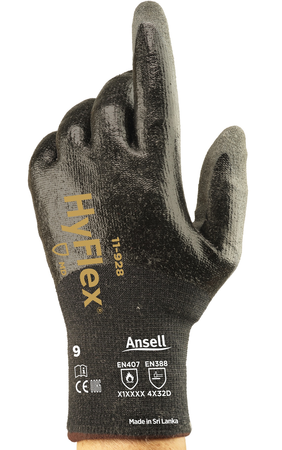 Ansell HyFlex 11-928 Nitril-Schnittschutzhandschuhe Level D