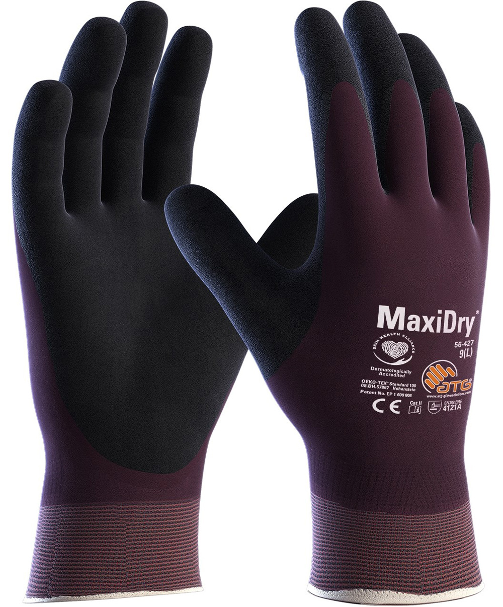 ATG 56-427 MaxiDry  Strickhandschuhe komplett beschichtet silikonfrei