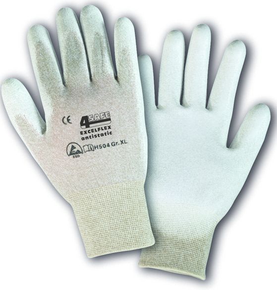 4Safe H504 Excelflex antistatic Schutzhandschuhe mit PU-Beschichtung