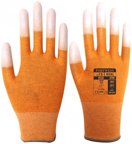 Portwest A198 ESD PU Handschuhe antistatisch orange