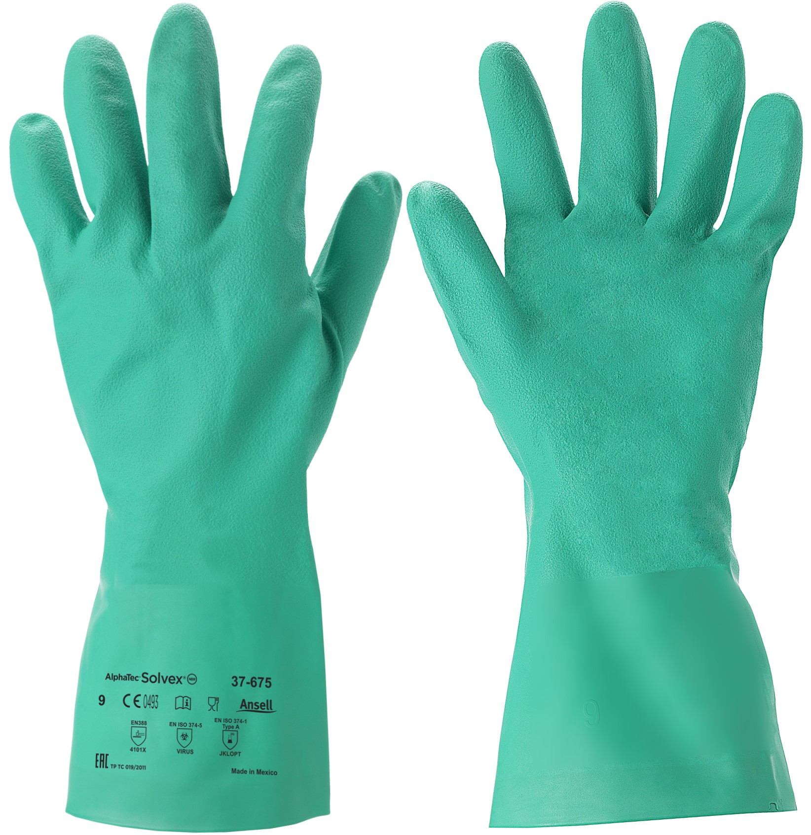 Ansell AlphaTec Solvex 37-675 Nitril-Chemikalienschutzhandschuhe