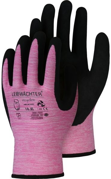 Leibwächter HRLW350 Coral Recycle Latex-Schutzhandschuhe