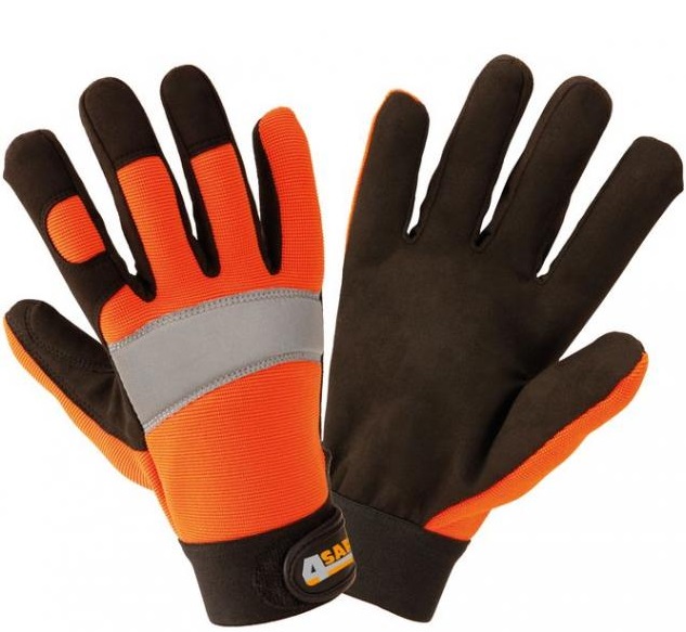 4Safe H552 Florida Synthetik-Lederhandschuhe schwarz