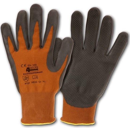 4Safe H533 Excelflex Diamond Schutzhandschuhe mit Nitrilbeschichtung