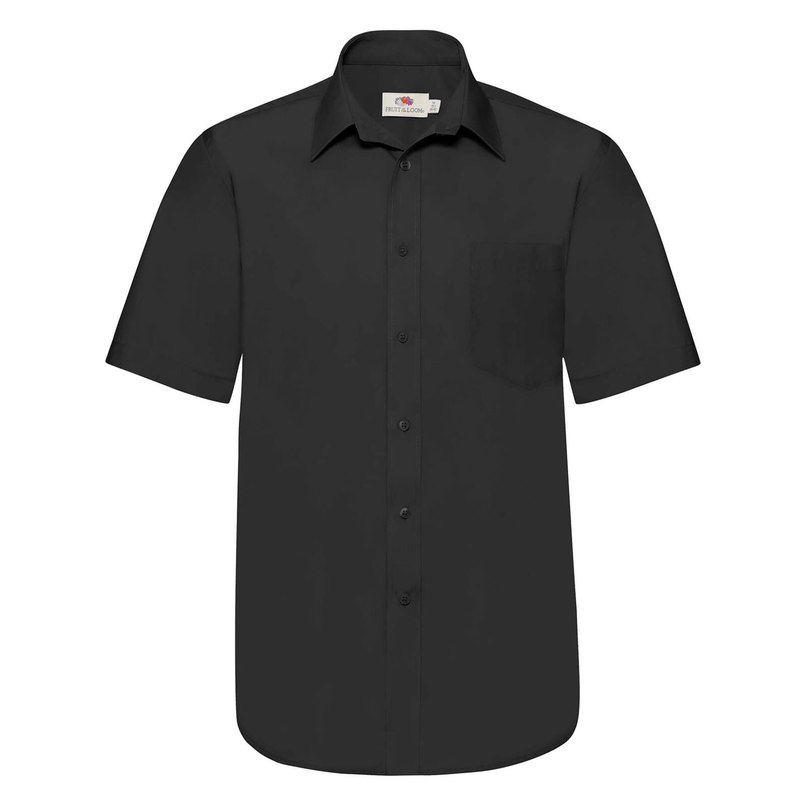 Fruit of The Loom Poplin Shirt Short Sleeve in 5 Farben