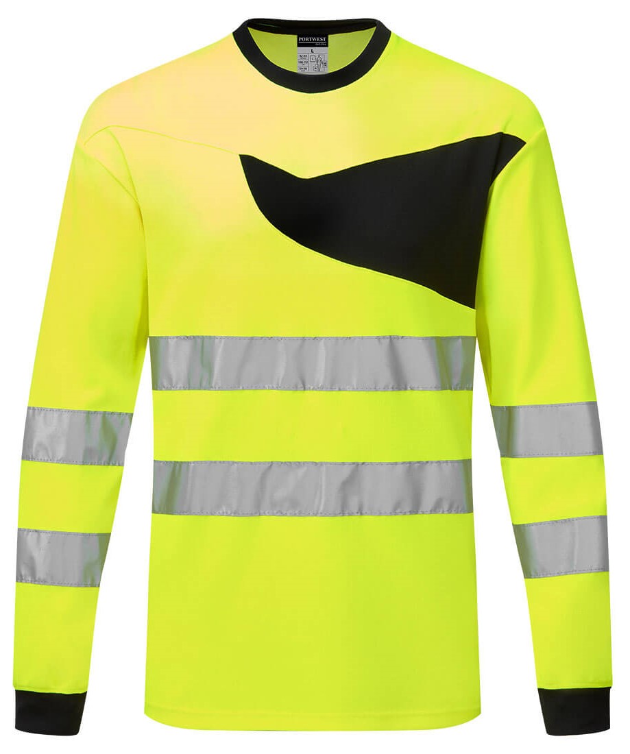1WQJuoSBEQLERA Portwest PW221 - PW2 High visibility T-shirt long sleeve