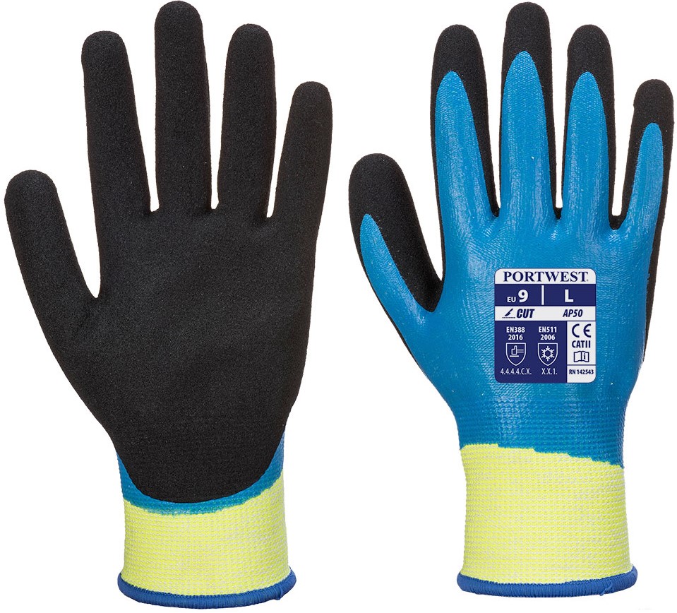 Portwest AP50 Nitril-Nitrilschaum-Schnittschutzhandschuhe Level D