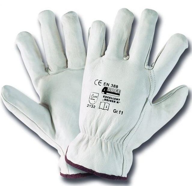 4Safe HDN Driver N Rindnappalederhandschuhe