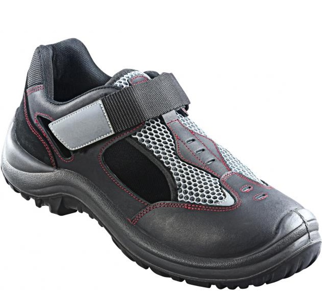 Bullstar 2464 Sicherheits-Sandale S1 SRC schwarz-grau