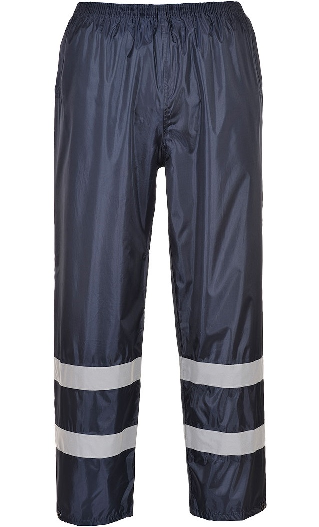 F441NAR Portwest Iona F441 classic rain trousers with reflective tape