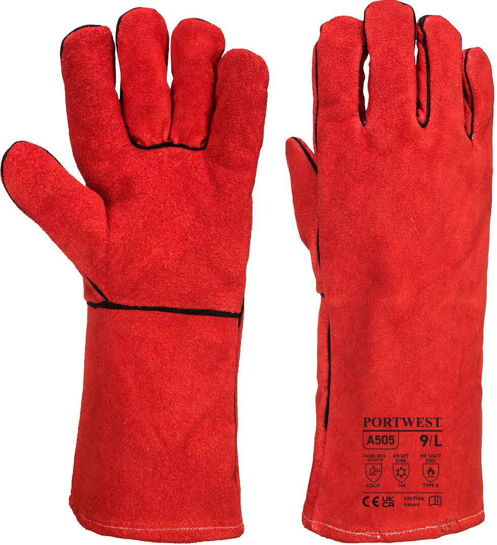 Portwest A505 Rindspaltleder-Schweißerhandschuhe Typ A