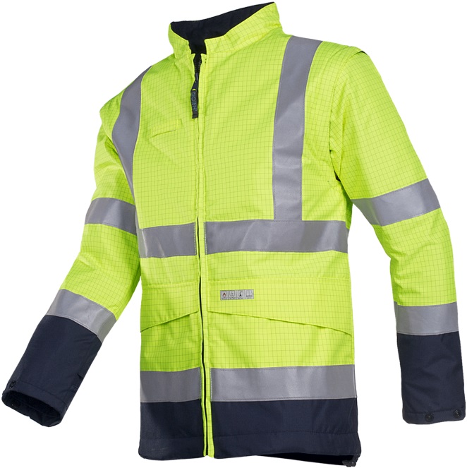 Sioen Oregon 1874N3EF5 Multinorm Warnschutz-Blouson mit abnehmbaren Ärmeln