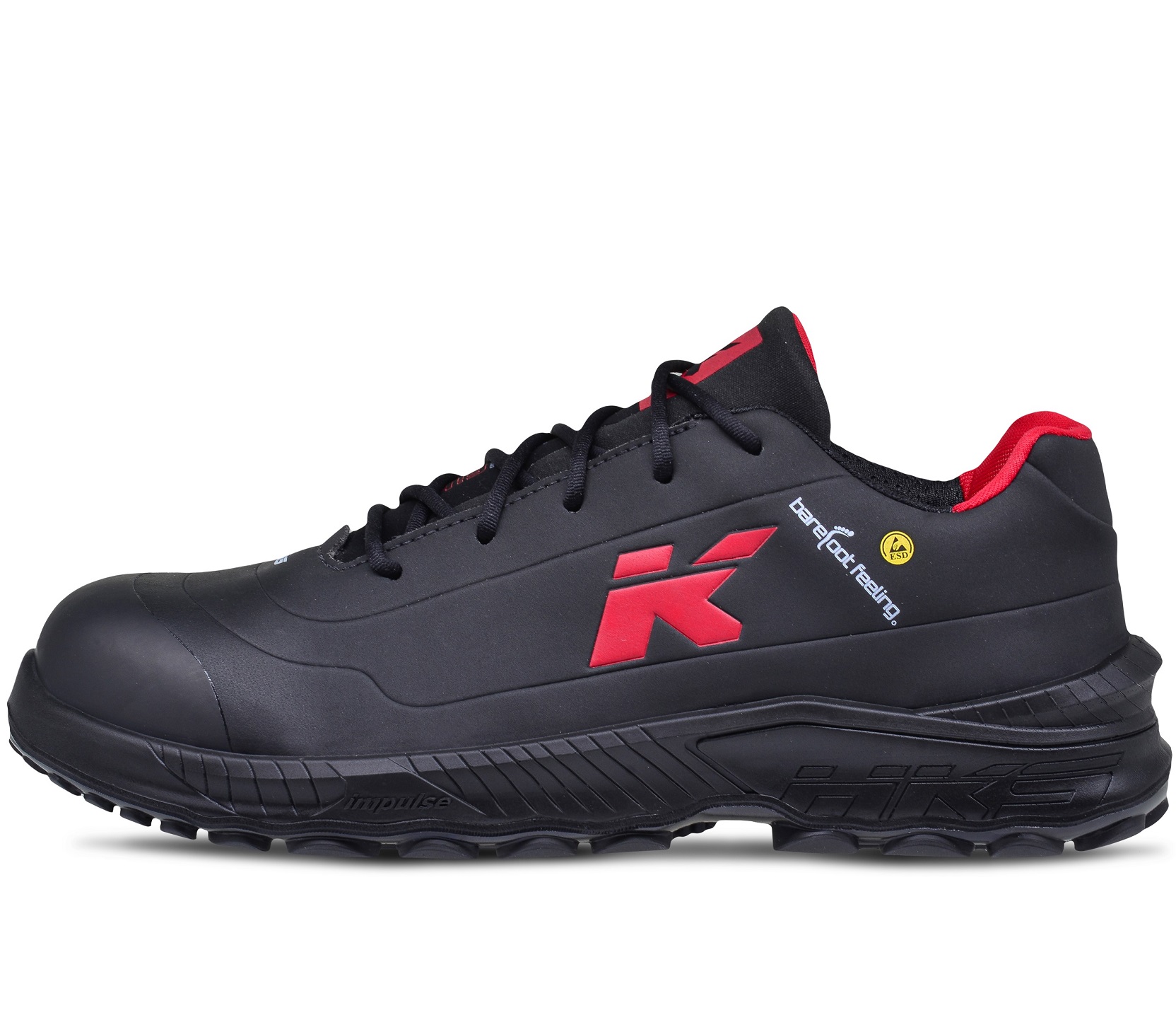 HKS BFS 20 Halbschuhe S3 SRC ESD schwarz-rot