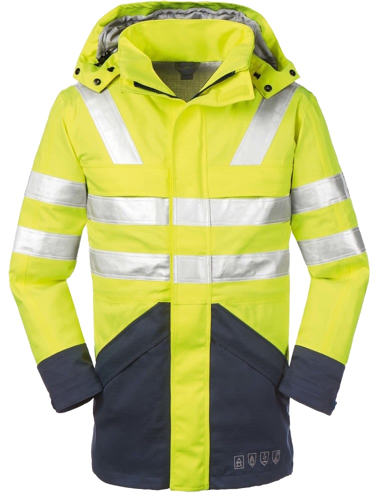 4 Protect EDMONTON 3510 Multinorm-Warnschutzjacke leuchtgelb-marine