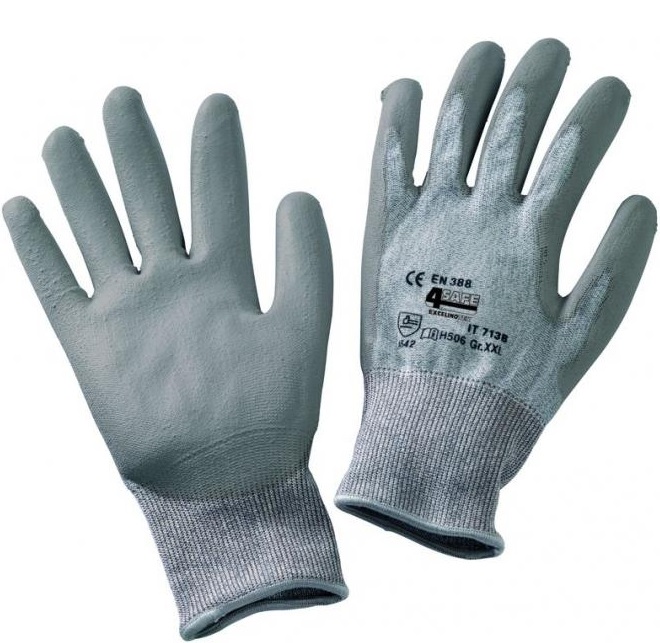 4Safe H506 Excel Inotex Schnittschutzhandschuhe grau