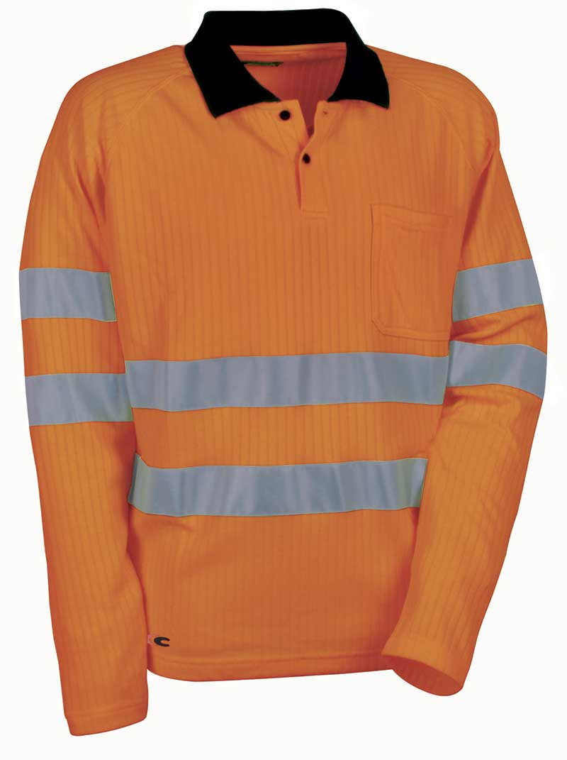 COFRA New Sun V111-3 Warnschutz-Polohemd langarm