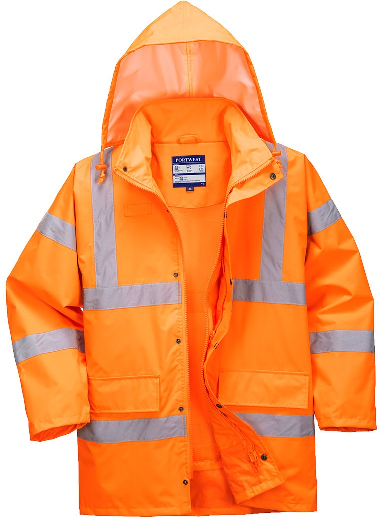 RT63ORR Portwest RT63 Breathable warning traffic jacket orange