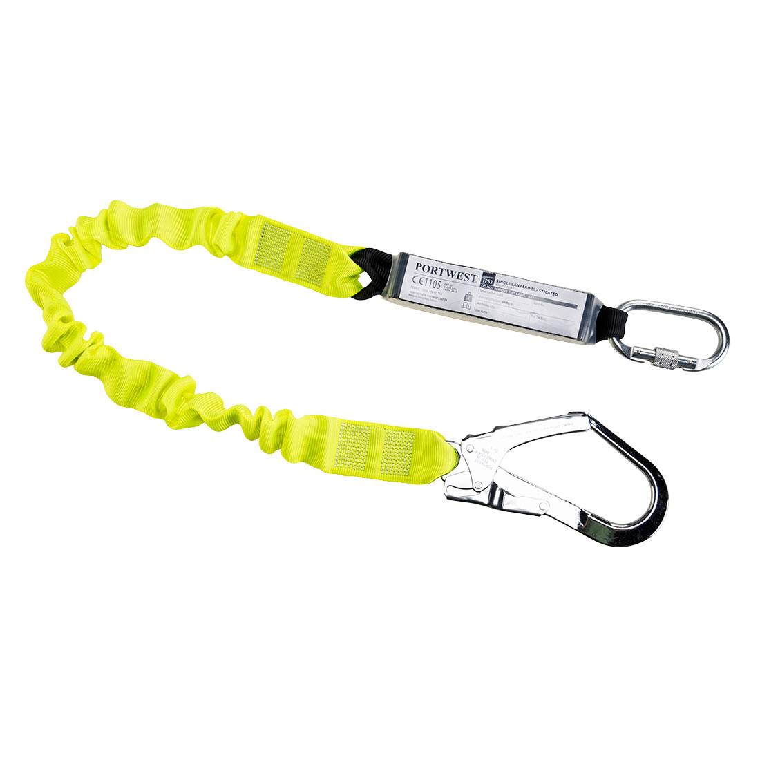 Portwest FP53 - elastisches Verbindungsmittel mit Bandfalldämpfer gelb