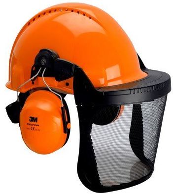 3M G3000 Kopfschutz-Kombination 3MO315C mit H31P3E Kapseln + Visier