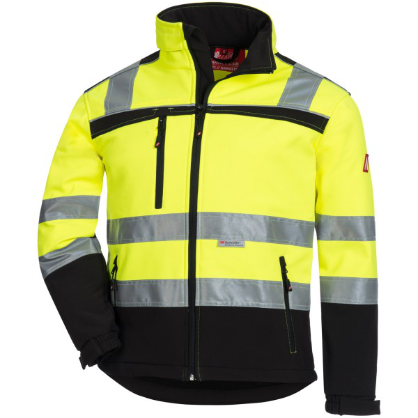 *SALE* Nitras Motion Tex Viz Warnschutz-Softshelljacke leuchtgelb
