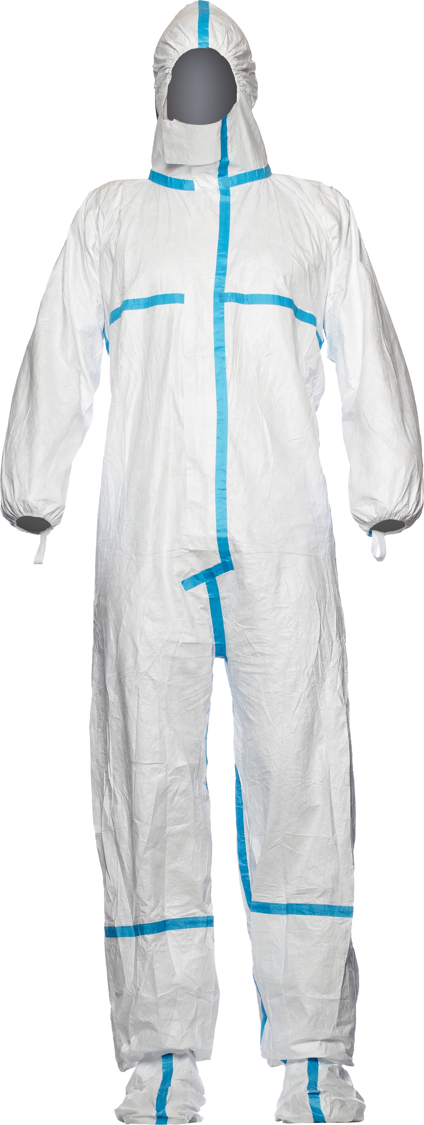 DuPont Tyvek Classic Plus CHA6 Schutzoverall mit Füßlingen Kat. III Typ 4 + 5 + 6