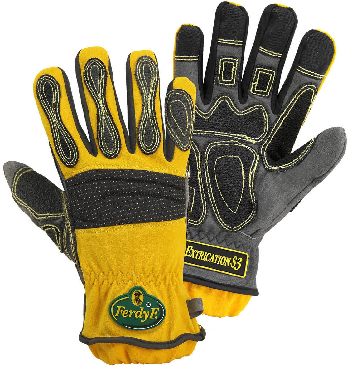 FerdyF. 1995S3 Extrication-S3 Mechanikerhandschuhe aus Synthetikleder
