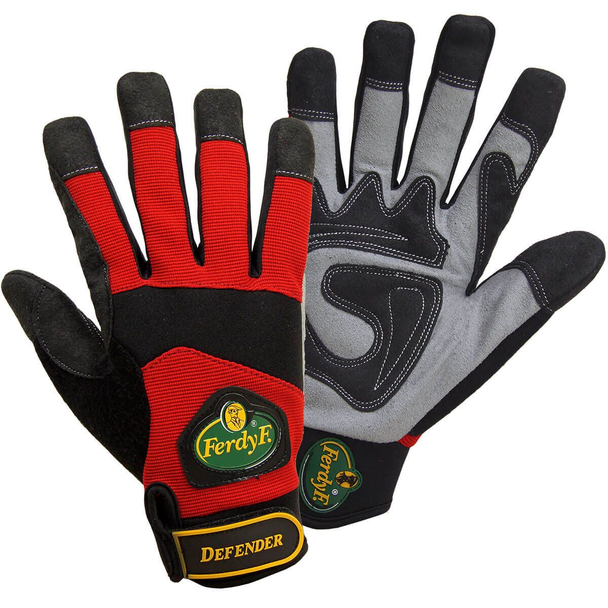 FerdyF. 1935 Defender Mechanikerhandschuhe aus Synthetikleder
