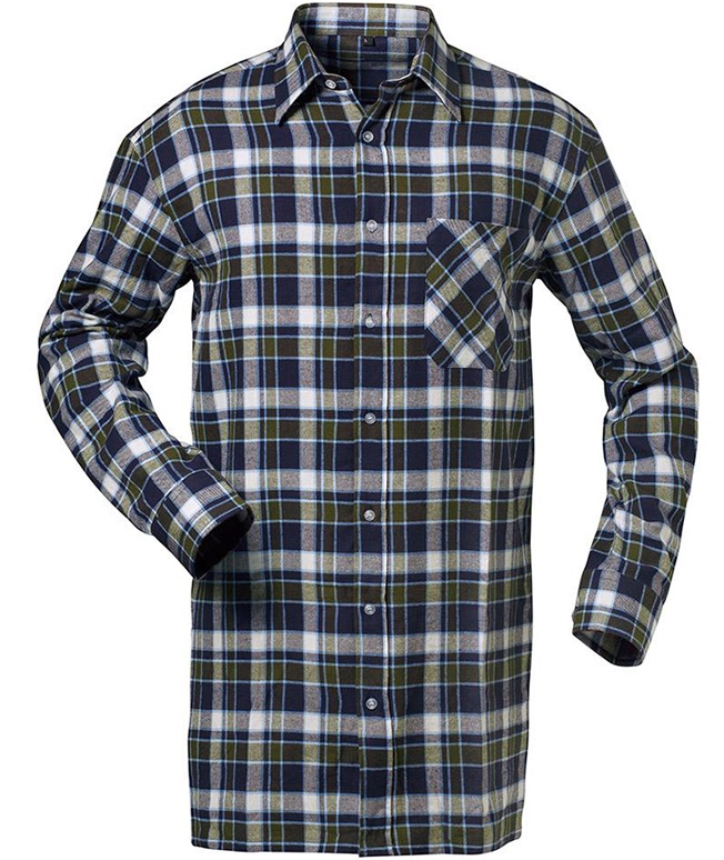 Craftland 1721 JACKSON Flanell-Hemd marine/weiß/grün kariert