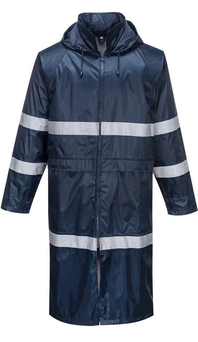 Portwest F438 Klassischer Iona Regenmantel marine