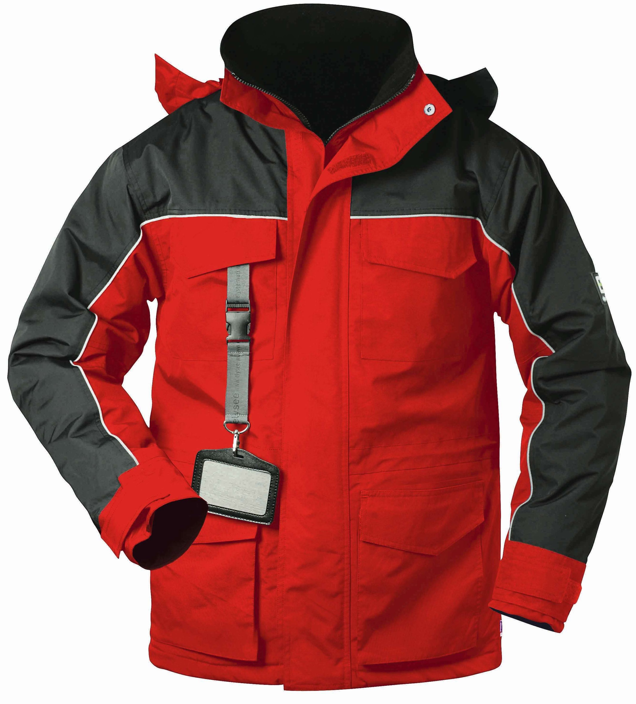 elysee 20018 GOSWICK Thermo-Parka rot-schwarz