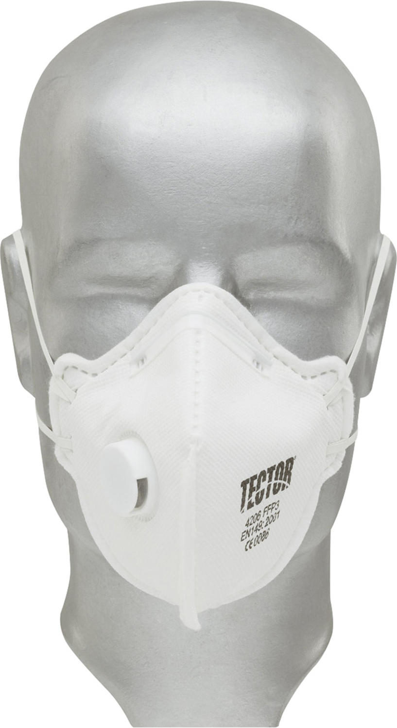 Tector 4206 P3/V Feinstaub - Faltmaske FFP3 mit Ausatemventil