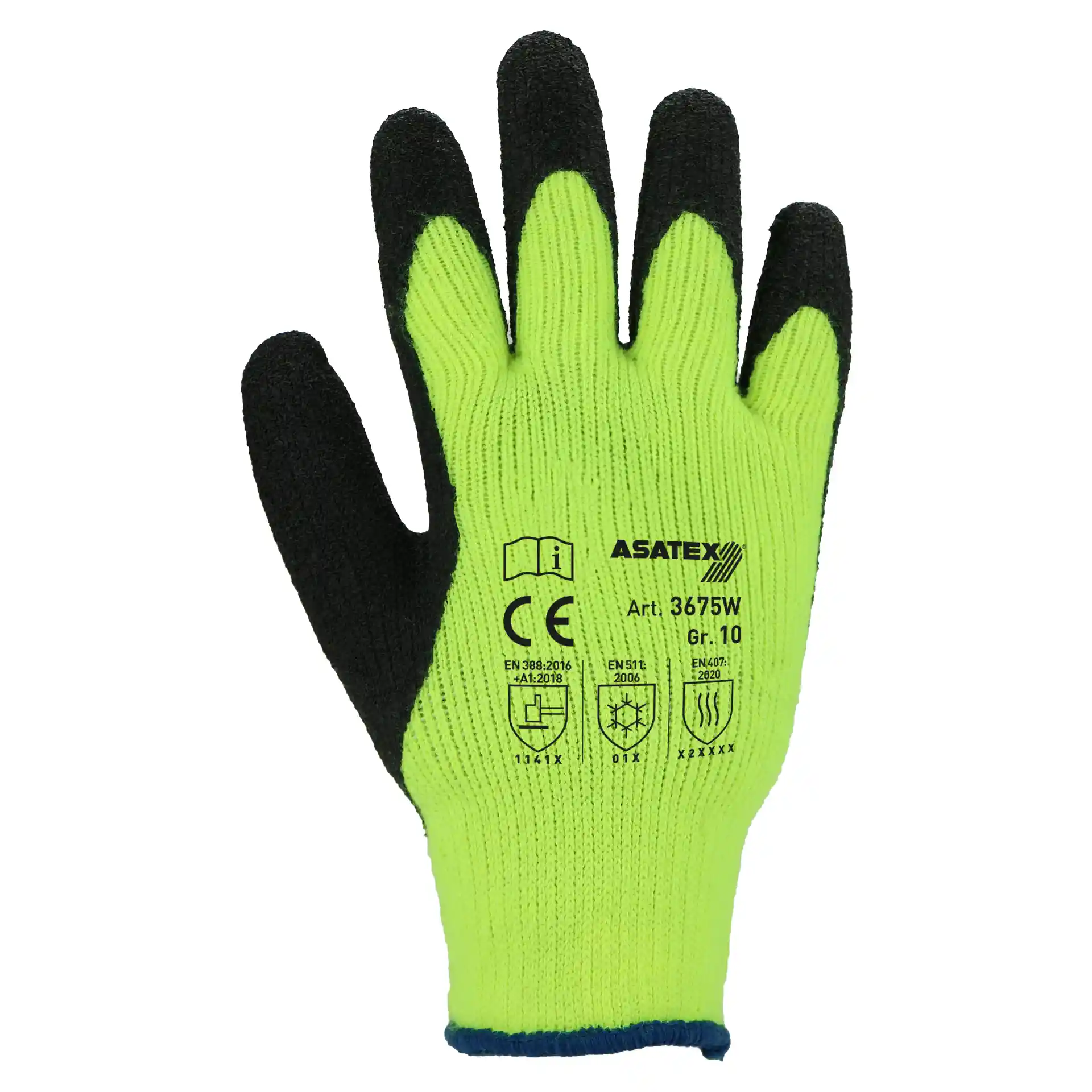 Asatex 3675W Latex-Winterhandschuhe teilbeschichtet