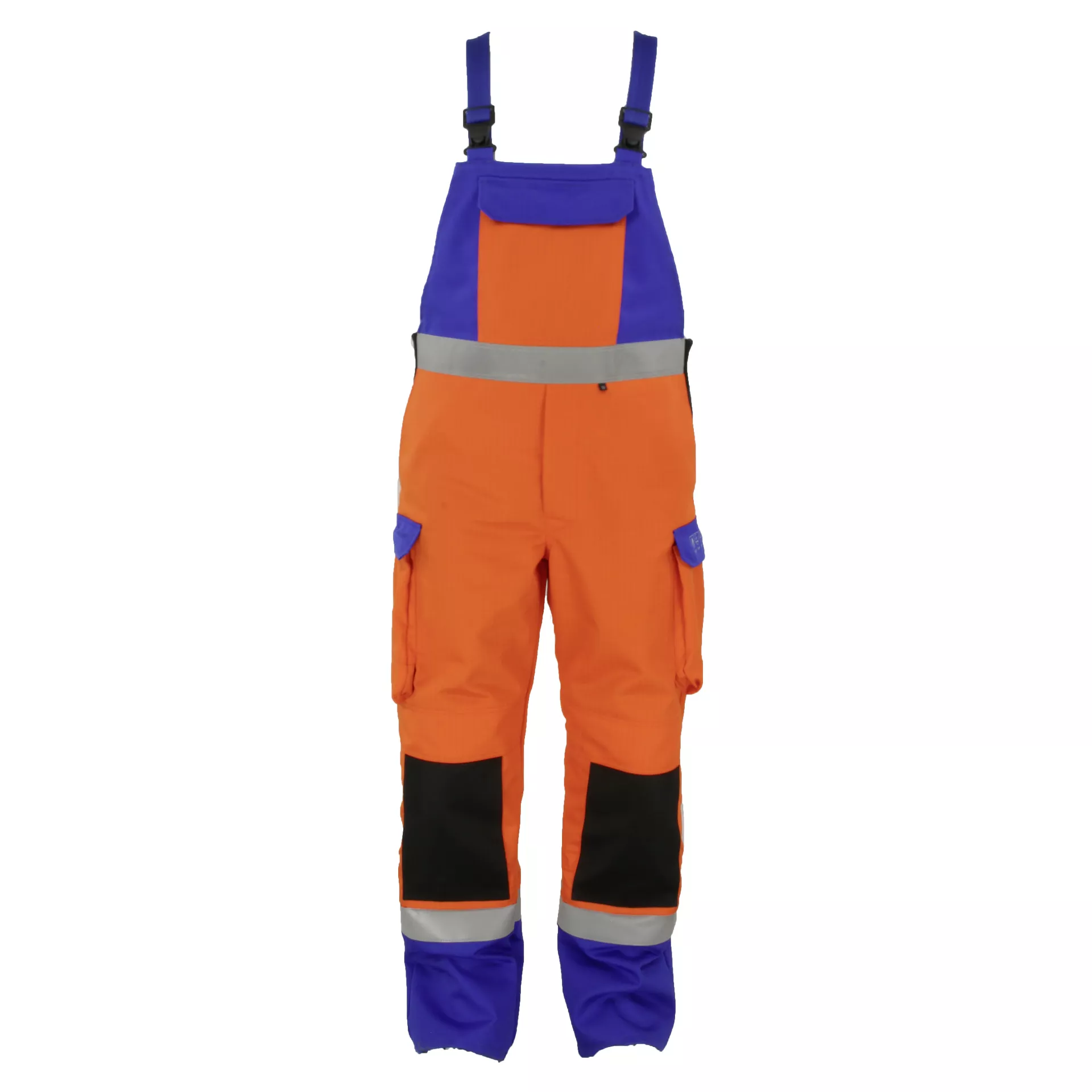Asatex DA7525LH08P Multinorm-Latzhose orange-blau